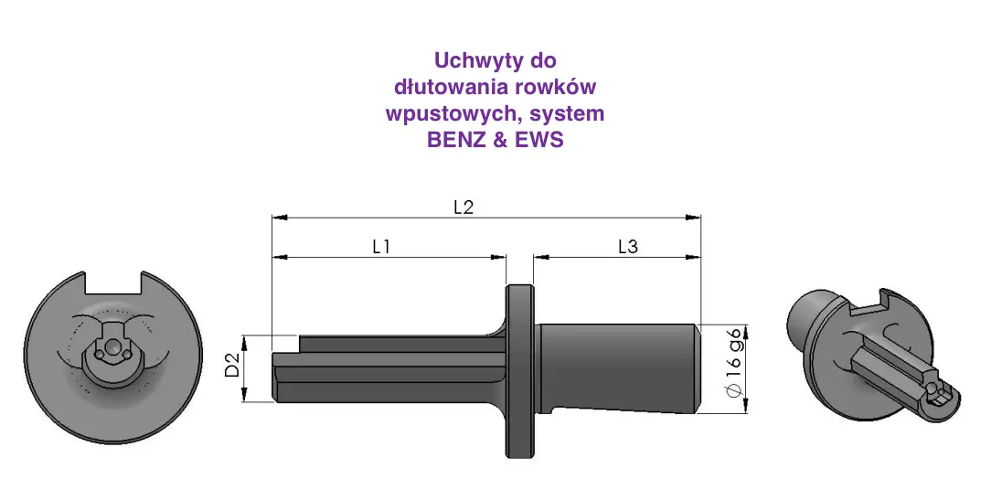 Uchwyty do dłutowania rowków wpustowych do systemów Benz & EWS